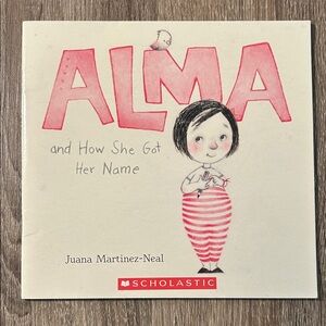 Scholastic Alma Book with Red and White Cover